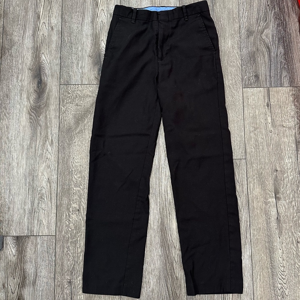 Izod Boy’s Black Dress Pants Straight-Leg Classic, Size 10 Slim